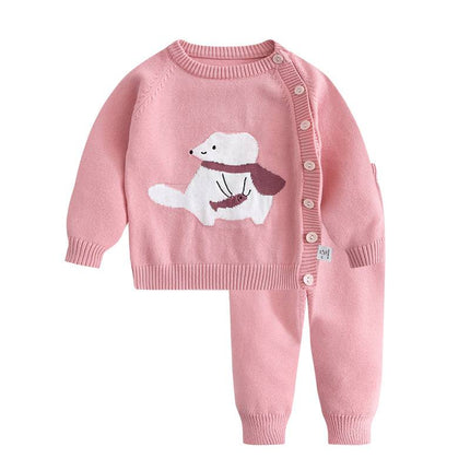 Children's sweater bottoming set