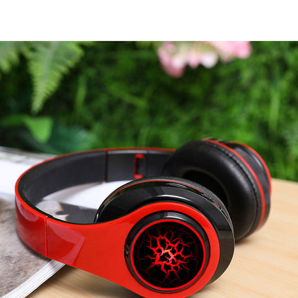 Head-mounted luminous bluetooth headset