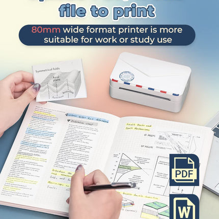 Mobile Phone Bluetooth Mini Ink-free Thermal Printer