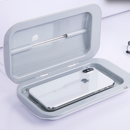 New 5V Double UV Phone Sterilizer Box Jewelry Phones Cleaner Personal Sanitizer Disinfection Box with Aromatherapy