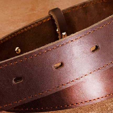 Genuine Leather Cow Leather Engraved Anti Loss Dog Collar
