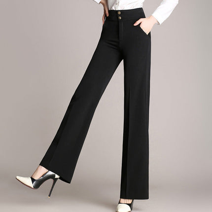 Plus Size Women's Casual Trousers Wide-leg Pants