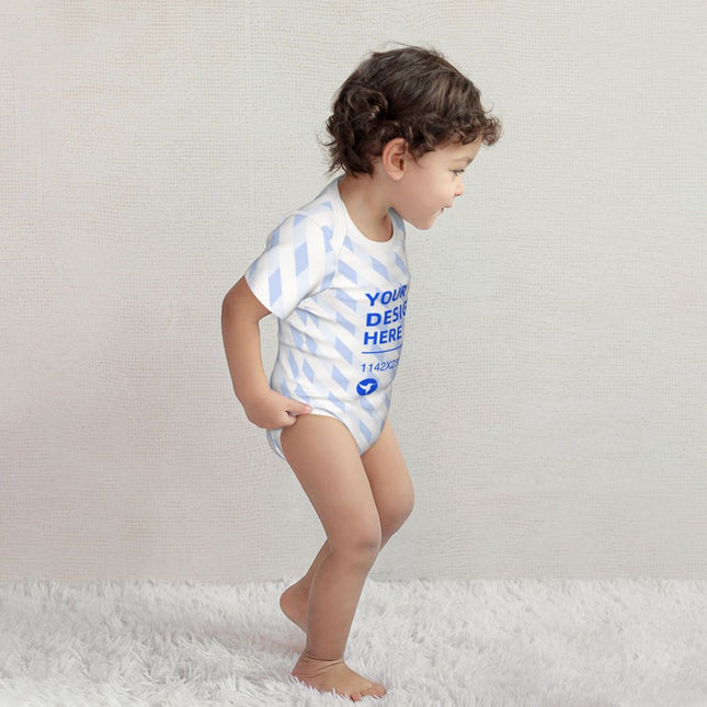 Create Your Own Soft And Skin-friendly Baby Cotton Short-sleeved Romper