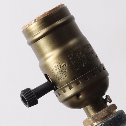 Water pipe table lamp