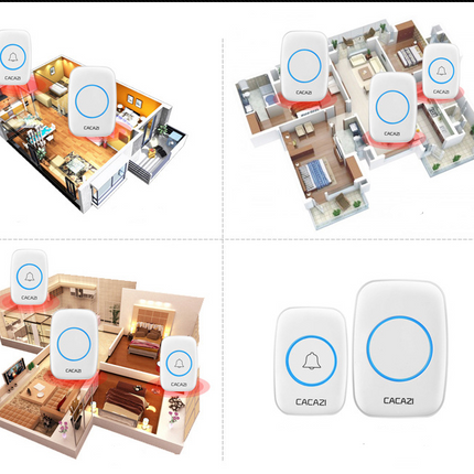 Wireless doorbell home new  long-distance remote control old pager Intelligent exchange doorbell