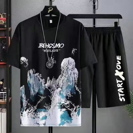 Short-sleeved Shorts Suit Men's Summer New Sports And Leisure