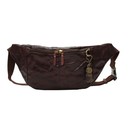 Leather Vintage Plant-tanned Cow Leather Crossbody Bag