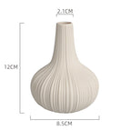 Beige small vase