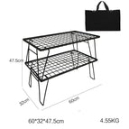 Table double layer with bag