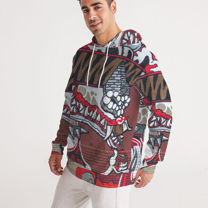 20 cool dragon red design Men's All-Over Print Hoodie