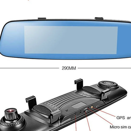 Cross border special supply for new 8 inch crane recorder 4G cloud mirror 1080P HD Android rear view mirror driving record