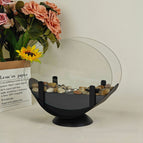 Oval Black Pebble Head