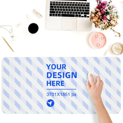 Create Your Own 17x35in Horizontal Oversized Leather Waterproof Keyboard Pad