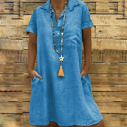 Plus size short sleeve dress