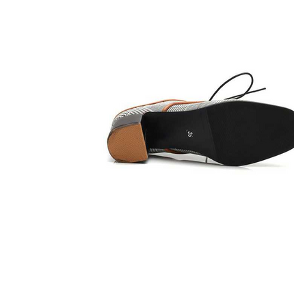 Spring new single shoes women wear lazy shoes with thick with laced cloth British wind wild women shoes