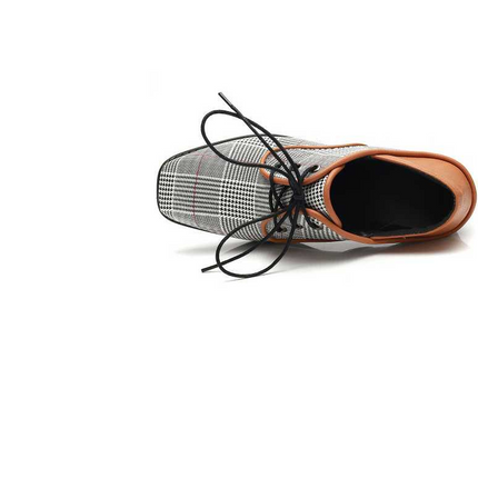Spring new single shoes women wear lazy shoes with thick with laced cloth British wind wild women shoes