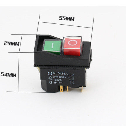 KJD17F16 Electromagnetic Switch Waterproof Magnetic Switch Start Switch Power Tool Switch