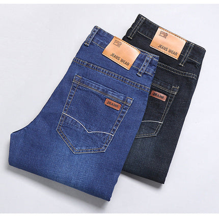 Straight loose stretch jeans
