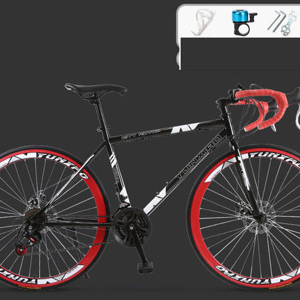 Road Race Variable Speed Solid Tire Double Disc Brake Bicycle