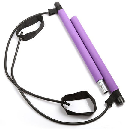Yoga Crossfit Resistance Bands Exerciser Pull Rope Portable Gym Workout Pilates Bar Trainer Elastic Bands