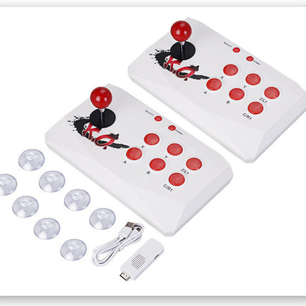 HD wireless double joystick game console fighting arcade