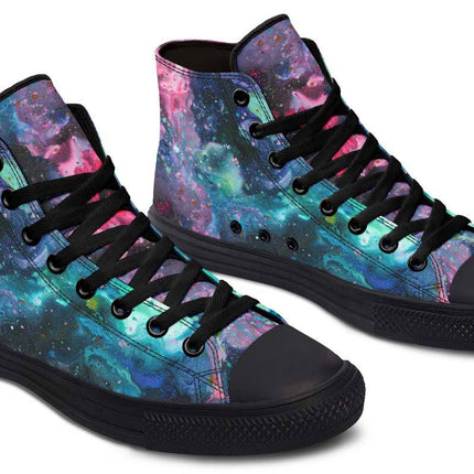 Printed Couple High Top Canvas Shoes