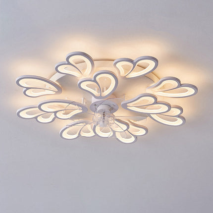 Modern Simple Living Room Light New Quiet Bedroom Ceiling Fan Light