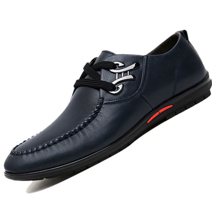Fashion leisure shoes breathable hollow punch lace business men's shoes