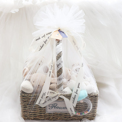Newborn Baby Color Cotton Toy Set Gift Box