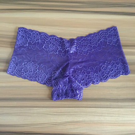 Women's Plus Size Sexy Lace Boxer Briefs