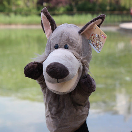 Hand puppet animal plush cartoon early childhood dolls, toys, children's kindergarten story telling, hand puppet creative wholesale