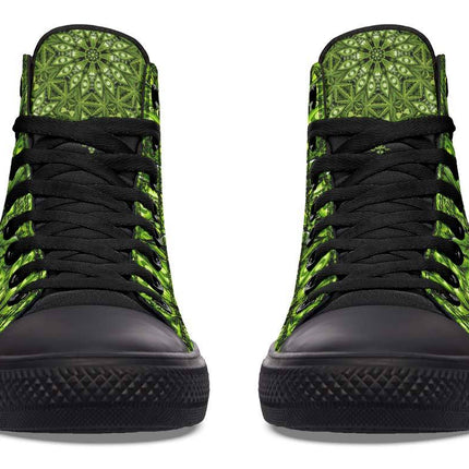 Printed Couple High Top Canvas Shoes