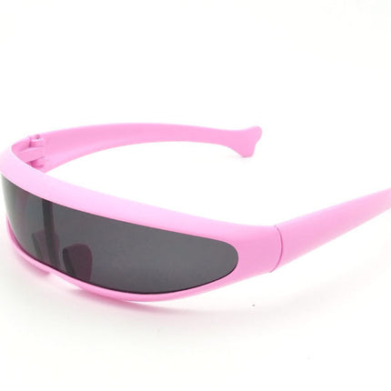 Personality Sunglasses Laser Glasses Men Women Sunglass Robots Silver Lens Sun Glasses Men's Driving Goggles Glasses