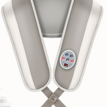 Office neck pain hitting neck shoulder massager