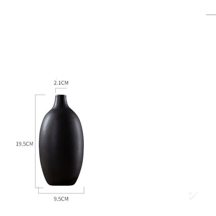 Factory Hot Sale Simple Style Light Luxury Small Restaurant Ceramic Decoration Vase