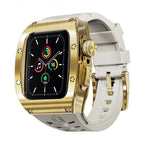 44or45mm Gold Gold White / IWatch Modified Case