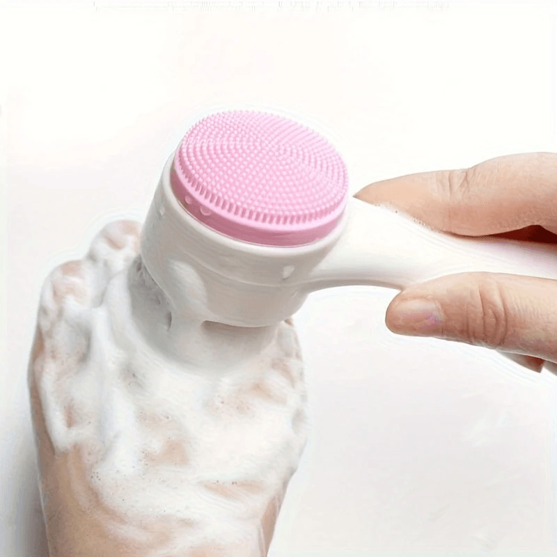 3D Silicone Face Cleansing Brush Dual-Sided Exfoliator
