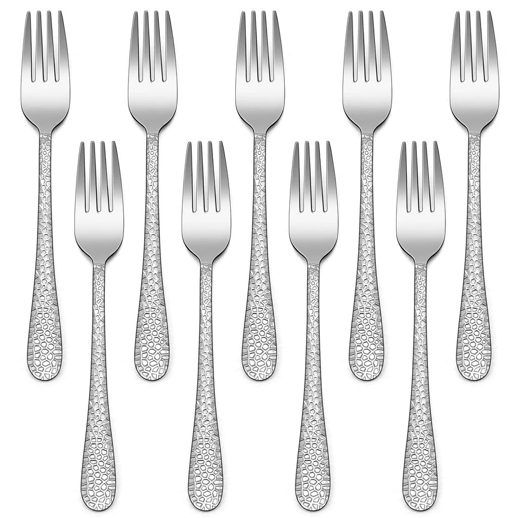 9-Piece Stainless Steel Kids Forks HaWare Toddler Forks Kids Silverware Preschooler Utensils Baby Forks for Self Feeding Mini Flatware Set for Home Kitchen School Healthy and Dishwasher Safe