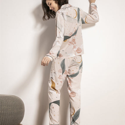 New Product Thin Cotton Silk Long-sleeved Trousers Home Service