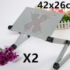 2pcs Silver 42x26cm
