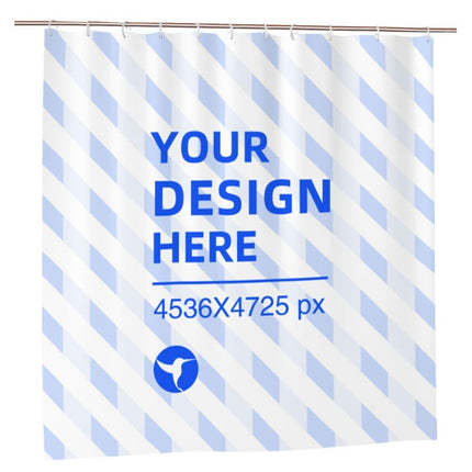 Create Your Own 72x72in Waterproof Quick Dry Bathroom Shower Curtain