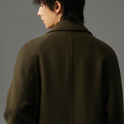 Winter Double-sided Woolen Coat Men