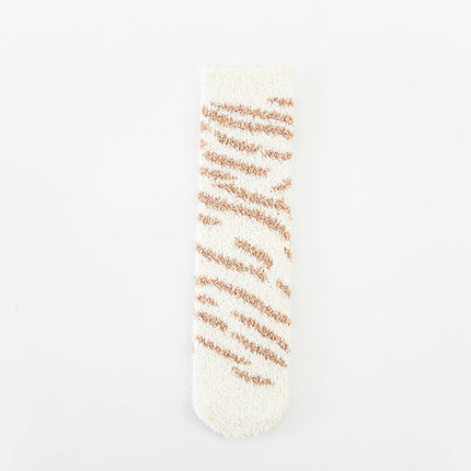 Coral Velvet Warm Sleeping Towel Socks