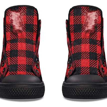 Printed Couple High-top Canvas Shoes