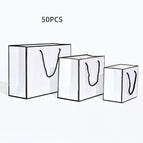 White black border / Large / 50PCS