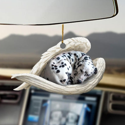 Car Pendant Sleeping Dog Angel Home Decor Acrylic Showcase Hanging Ornaments For Doors