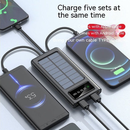 Comes With Four-wire Three-in-one Solar Charging Unit Digital Display