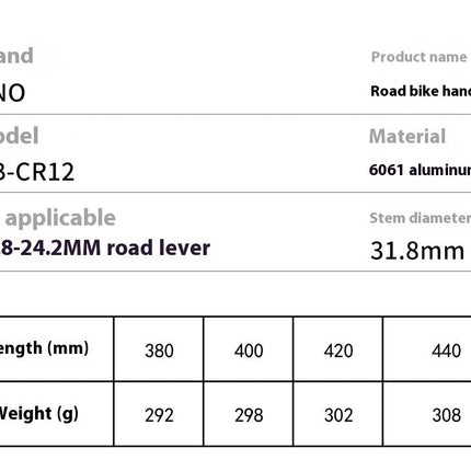 Road Bike Aluminum Alloy Racing Small Bent Handlebar
