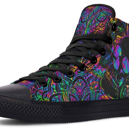 Printed Couple High-top Canvas Shoes