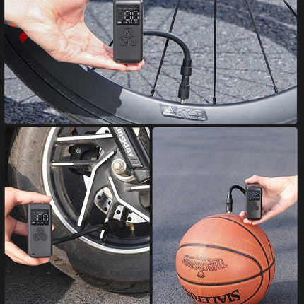 Mini Electric Tire Portable High Pressure American French Valve Road Mountain Bike Riding Air